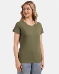 Damska bawełniana koszulka Kilpi PROMO-W. Zielone t-shirty damskie Kilpi, bez wzorów, z bawełny, bez kołnierzyka. Za 112.21 zł.