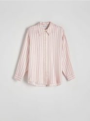 Koszula z wiskozy - wielobarwny. Koszule damskie Reserved, l, bez wzorów, z tkaniny, bez kołnierzyka, bez ramiączek. Za 119.99 zł.