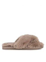DeeZee Kapcie WFA3204-2 Beżowy. Brązowe kapcie damskie DeeZee, bez wzorów, z materiału. Za 69.99 zł.