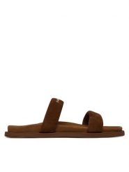 Inuikii Klapki Slaps 1004.003.0671 Brązowy ciemny. Brązowe klapki damskie Inuikii, bez wzorów, ze skóry, bez obcasa. Za 839.99 zł.