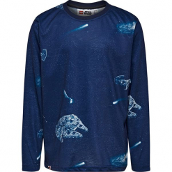 Koszulka w kolorze granatowym. Zielone t-shirty dla chłopców marki Lego Wear Fashion, z bawełny, z długim rękawem. W wyprzedaży za 42.95 zł.