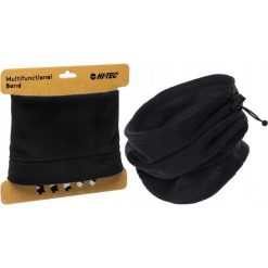 Komin polarowy dla dorosłych Hi-tec Aras. Czarne szaliki i chusty damskie Hi-tec, bez wzorów, z polaru. W wyprzedaży za 42.99 zł.