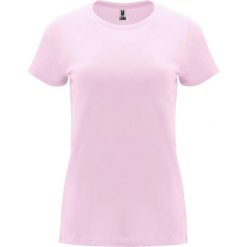 Damska Koszulka Z Krótkim Rękawem Capri. Czerwone koszulki sportowe damskie ROLY, xl, bez wzorów, bez kołnierzyka, bez ramiączek, trekkingowe. Za 31.99 zł.