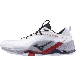 Buty halowe Mizuno Wave Stealth Neo. Białe buty sportowe męskie Mizuno, z syntetyku, bez zapięcia, do piłki ręcznej, mizuno wave. W wyprzedaży za 503.35 zł.