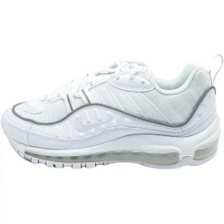 Buty Nike Air Max 98 Białe. Białe obuwie sportowe damskie Nike, bez wzorów, z materiału, do biegania, nike air max. Za 813.45 zł.