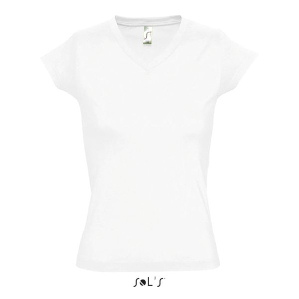 Koszulka damska Sol's Moon. Białe koszulki sportowe damskie SOL'S, s, bez wzorów, bez kołnierzyka, bez ramiączek. Za 88.00 zł.