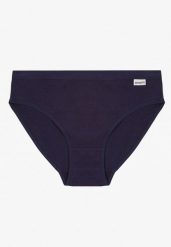 Granatowe Bawełniane Majtki Typu Figi Lanadwen. Niebieskie figi damskie Renee, l, bez wzorów, z bawełny. Za 4.99 zł.
