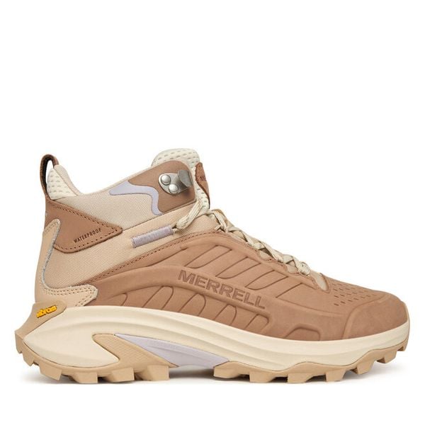 Trekkingi Merrell. Brązowe obuwie sportowe damskie Merrell, bez wzorów, trekkingowe. Za 679.99 zł.