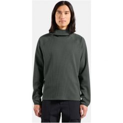 Bluza z kapturem Odlo Mid layer hoody CUBIC. Szare bluzy męskie Odlo, m, bez wzorów, z kapturem. Za 319.99 zł.