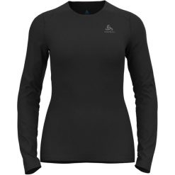 Koszulka termoaktywna z długim rękawem damska Odlo FUNDAMENTALS ACTIVE. Czarne koszulki sportowe damskie Odlo, s, bez wzorów, bez kołnierzyka, bez ramiączek, trekkingowe. W wyprzedaży za 199.85 zł.