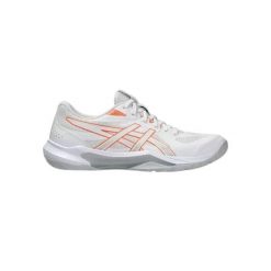 Buty sportowe ASICS Gel-Tactic 13 Kobieta technologia STABLETRUSS. Białe obuwie sportowe damskie Asics, bez wzorów, z syntetyku. Za 474.55 zł.
