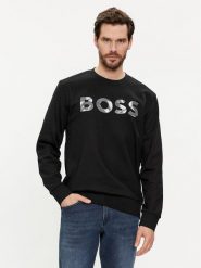 Boss Bluza Soleri 15 50513373 Czarny Regular Fit. Czarne bluzy męskie Boss, l, bez wzorów, z bawełny, bez kaptura. Za 469.99 zł.