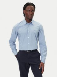 BOSS Koszula Relegant 50518304 Błękitny Regular Fit. Niebieskie koszule męskie Boss, m, bez wzorów, z bawełny, bez kołnierzyka, bez ramiączek. Za 269.99 zł.