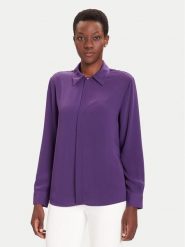Liu Jo Koszula MF5147 T4241 Fioletowy Regular Fit. Fioletowe bluzki damskie Liu Jo, bez wzorów, z syntetyku, bez kołnierzyka, bez ramiączek. Za 589.99 zł.