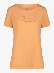 Koszulka z nadrukiem damska CMP Soraka T-Shirt. Brązowe t-shirty damskie CMP, m, bez wzorów, z elastanu, bez kołnierzyka. Za 120.99 zł.