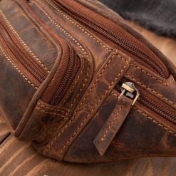 Paolo Peruzzi Saszetka męska skórzana na ramię i saszetka nerka męska zestaw prezentowy ZUP-123-HBR. Saszetki męskie Paolo Peruzzi. Za 446.75 zł.