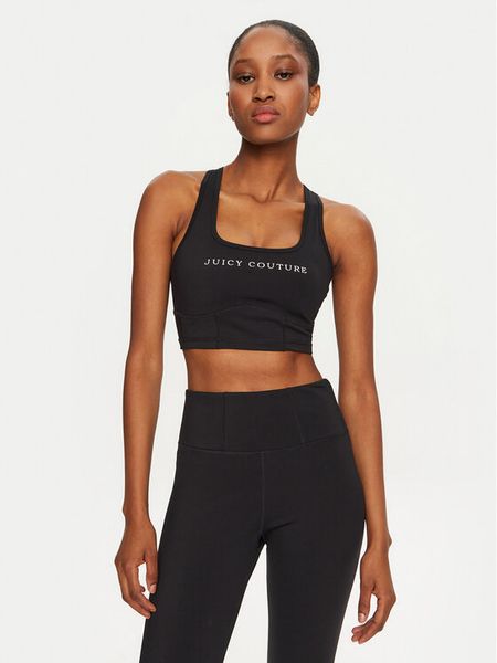 Juicy Couture Biustonosz sportowy Vesper JCSNS224405 Czarny. Czarne koszulki sportowe damskie Juicy Couture, m, bez wzorów, z syntetyku, bez kołnierzyka, bez ramiączek, na fitness i siłownię. Za 129.99 zł.
