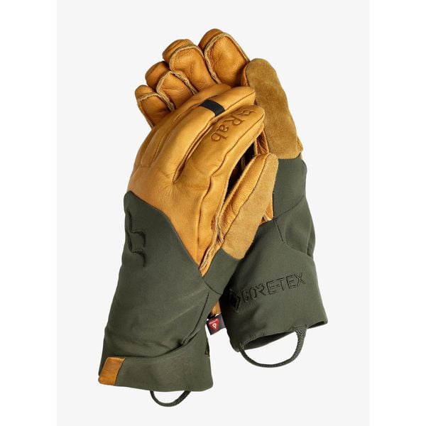 Rękawiczki skiturowe Rab Khroma Tour GTX Gloves. Brązowe rękawiczki damskie RAB, na zimę, bez wzorów, sportowe. Za 566.99 zł.