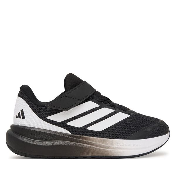Sneakersy adidas. Czarne trampki i tenisówki chłopięce Adidas, bez wzorów, bez zapięcia. Za 179.99 zł.