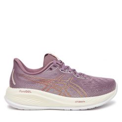 Buty do biegania Asics. Fioletowe obuwie sportowe damskie Asics, bez wzorów, do biegania. Za 529.99 zł.