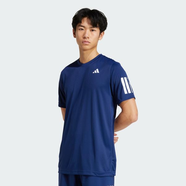 Koszulka Club Tennis CLIMACOOL 3-Stripes. Niebieskie koszulki sportowe męskie Adidas, m, bez wzorów, bez kołnierzyka, bez ramiączek, tenisowe, climacool (adidas). Za 179.00 zł.