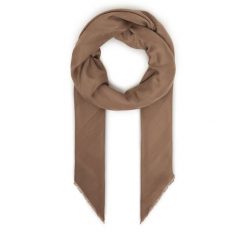 Szal Elisabetta Franchi. Brązowe szaliki i chusty damskie Elisabetta Franchi, bez wzorów. Za 559.99 zł.