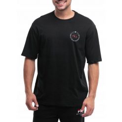Koszulka Mężczyzna Fila T-shirt Bluzka z Krótkim Rękawem Sportowa Bawełna XXL. Czarne t-shirty męskie Fila, m, bez wzorów, z bawełny, sportowe, bez kołnierzyka. Za 100.00 zł.