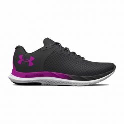Obuwie do Biegania dla Dorosłych Under Armour Charged Breeze. Czarne obuwie sportowe damskie Under Armour, bez wzorów, z materiału, do biegania. Za 454.00 zł.