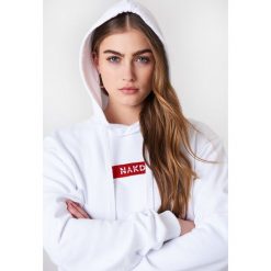 NA-KD Bluza z kapturem i logo NA-KD - White. Bluzy damskie marki NA-KD. W wyprzedaży za 80.97 zł.