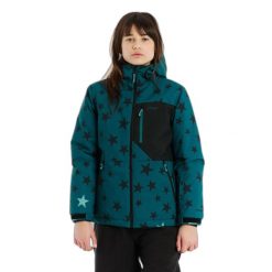 Dziewczęca kurtka narciarska Protest Minx. Niebieskie buty zimowe dziewczęce Protest, bez wzorów, bez zapięcia. Za 425.50 zł.