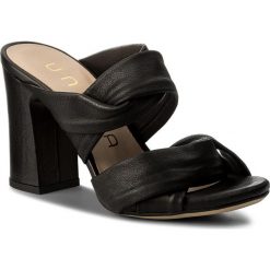 Klapki UNISA - Wanza St Black Softy Ss. Czarne klapki damskie marki Unisa, ze skóry. W wyprzedaży za 289.00 zł.