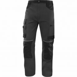 Delta Plus - SPODNIE ROBOCZE DOPASA 8 kieszeni drelich: 60% bawełna 40% poliester 280 g/m wzmocnienia poliamid Oxford Cordura beżowo-czarny 3XL. Brązowe spodnie sportowe męskie DELTA PLUS, m, bez wzorów, z bawełny. Za 226.32 zł.