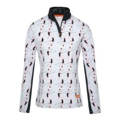 Bluza narciarska Damska Gareth & Lucas The One Hundred and Nineteen. Czerwone bluzy damskie GARETH & LUCAS, na zimę, bez wzorów, z elastanu, bez kaptura. Za 229.99 zł.