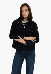 Krótka kurtka przejściowa J-MELBA. Czarne kurtki sportowe damskie Volcano, na wiosnę, xl, bez wzorów, z materiału, bez kaptura. Za 299.99 zł.