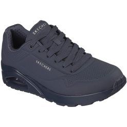 Buty sportowe męskie Skechers Uno Stand On Air. Niebieskie buty sportowe męskie Skechers, ze skóry ekologicznej, bez zapięcia. Za 490.00 zł.