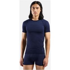 Koszulka męska Odlo BL TOP crewa neck s/s PERFORMANCE LIGHT. Niebieskie bielizna termoaktywna męska Odlo, m. W wyprzedaży za 205.40 zł.