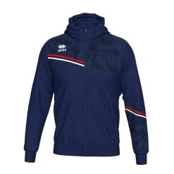 Bluza Errea Eber Ad Dorośli. Niebieskie bluzy sportowe męskie ERREA, s, bez wzorów, z materiału, z kapturem, na fitness i siłownię. Za 291.00 zł.