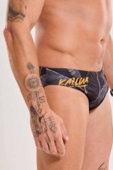 Kąpielówki na basen Zerod Kailua - briefs. Niebieskie kąpielówki męskie ZEROD, m, bez wzorów, z tkaniny, do biegania. Za 169.00 zł.