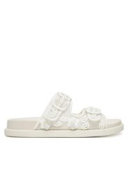 Aldo Klapki Devanassi 13967673 Biały. Białe klapki damskie Aldo, bez wzorów, z materiału, bez obcasa. Za 259.99 zł.