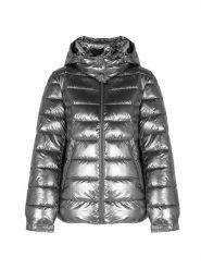 Guess Kurtka Bomberka | W2BL26 WEWC0 | Kobieta | Srebrny. Szare kurtki damskie Guess, m, z aplikacjami, z materiału, z kapturem. W wyprzedaży za 549.00 zł.