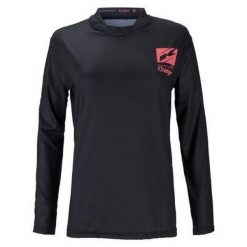 Damski jersey z długim rękawem Kenny Charger. Czarne bluzy sportowe damskie KENNY, bez wzorów, z jersey, bez kaptura, rowerowe. Za 252.00 zł.