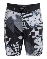 Szorty plażowe dla Mężczyzn HIGHLINE PRINTED 20" Szary. Szare krótkie spodenki sportowe męskie Quiksilver, m, bez wzorów, z elastanu, na fitness i siłownię. Za 339.99 zł.