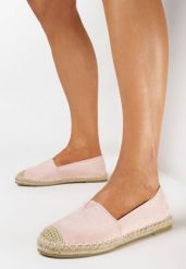 Różowe Espadryle Płaskie z Plecionymi Wstawkami Xenisa. Czerwone espadryle damskie Born2be, na lato, bez wzorów, bez obcasa, na płaskiej podeszwie, bez zapięcia. Za 89.99 zł.