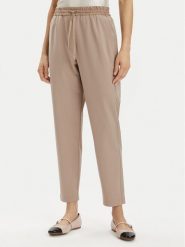 Marella Spodnie materiałowe Toast 2413131065 Beżowy Regular Fit. Brązowe spodnie materiałowe damskie Marella, bez wzorów, z materiału. Za 399.99 zł.