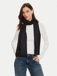 Guess Szalik AM9437 POL03 Czarny. Czarne rękawiczki damskie Guess, z aplikacjami, z materiału. Za 329.99 zł.
