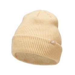 Czapka damska zimowa Nike SB Peak Beanie. Żółte czapki i kapelusze damskie Nike, na zimę, bez wzorów. W wyprzedaży za 99.00 zł.