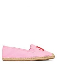 Tommy Hilfiger Espadryle Th Script Summer Espadrille FW0FW09240 Różowy. Czerwone espadryle damskie Tommy Hilfiger, bez wzorów, z materiału, bez obcasa, bez zapięcia. Za 259.99 zł.