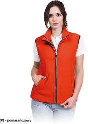 VHONEY-L - bezrękawnik damski z polaru, kołnierz ze stójką - biały 2XL. Białe kurtki damskie Reis, l, bez wzorów, z polaru, bez kaptura. Za 97.54 zł.