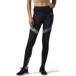 Reebok Spodnie damskie Tight P2 czarno-fioletowo-szare r. L (BQ5540). Legginsy damskie marki Reebok. Za 161.75 zł.