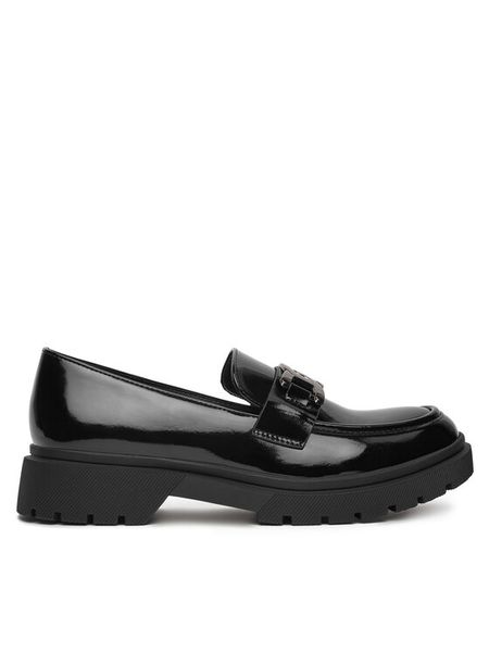 DeeZee Loafersy LZ24-01 Czarny. Czarne mokasyny damskie DeeZee, z materiału. Za 139.99 zł.